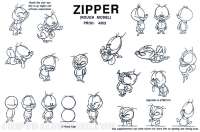 zipper model sheet
